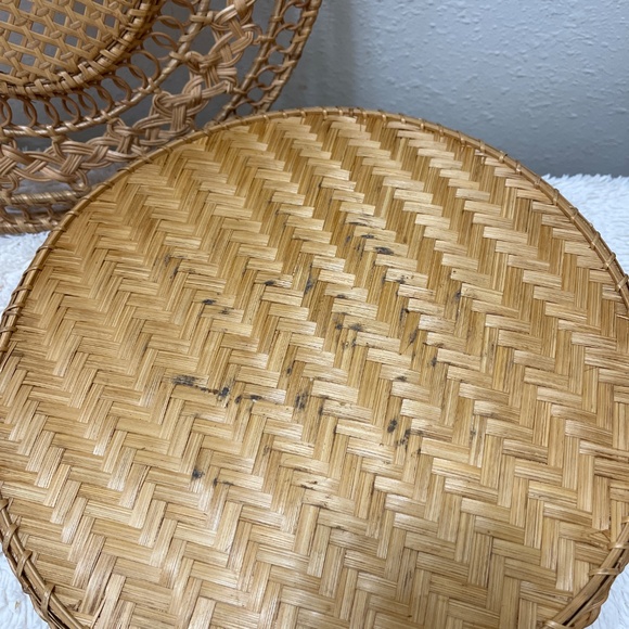 5 Piece Ceramic Crudité Set in Wicker Basket - Picture 8 of 14